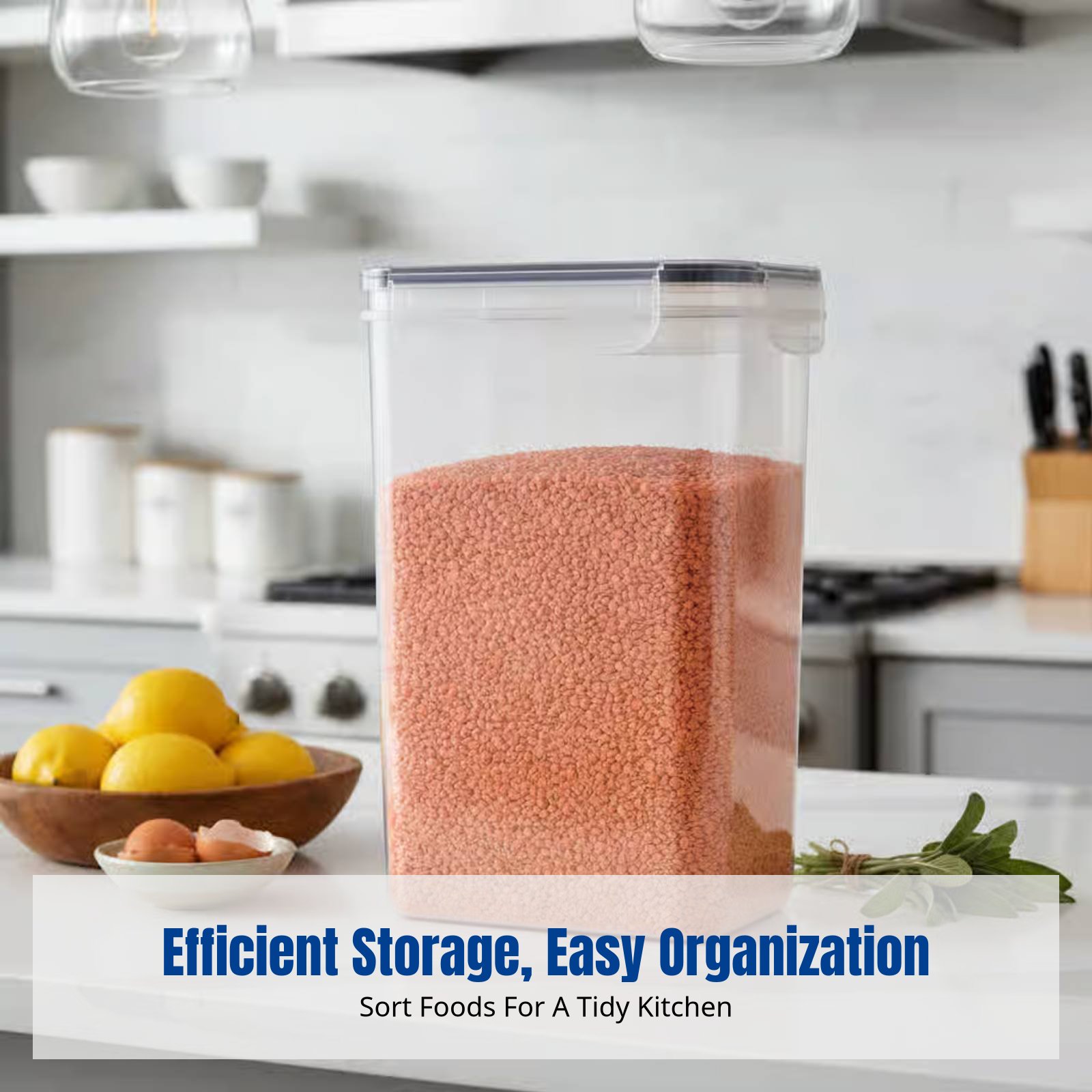 Food Storage Stackable Containers - Juego de Recipientes Herméticos para Almacenamiento