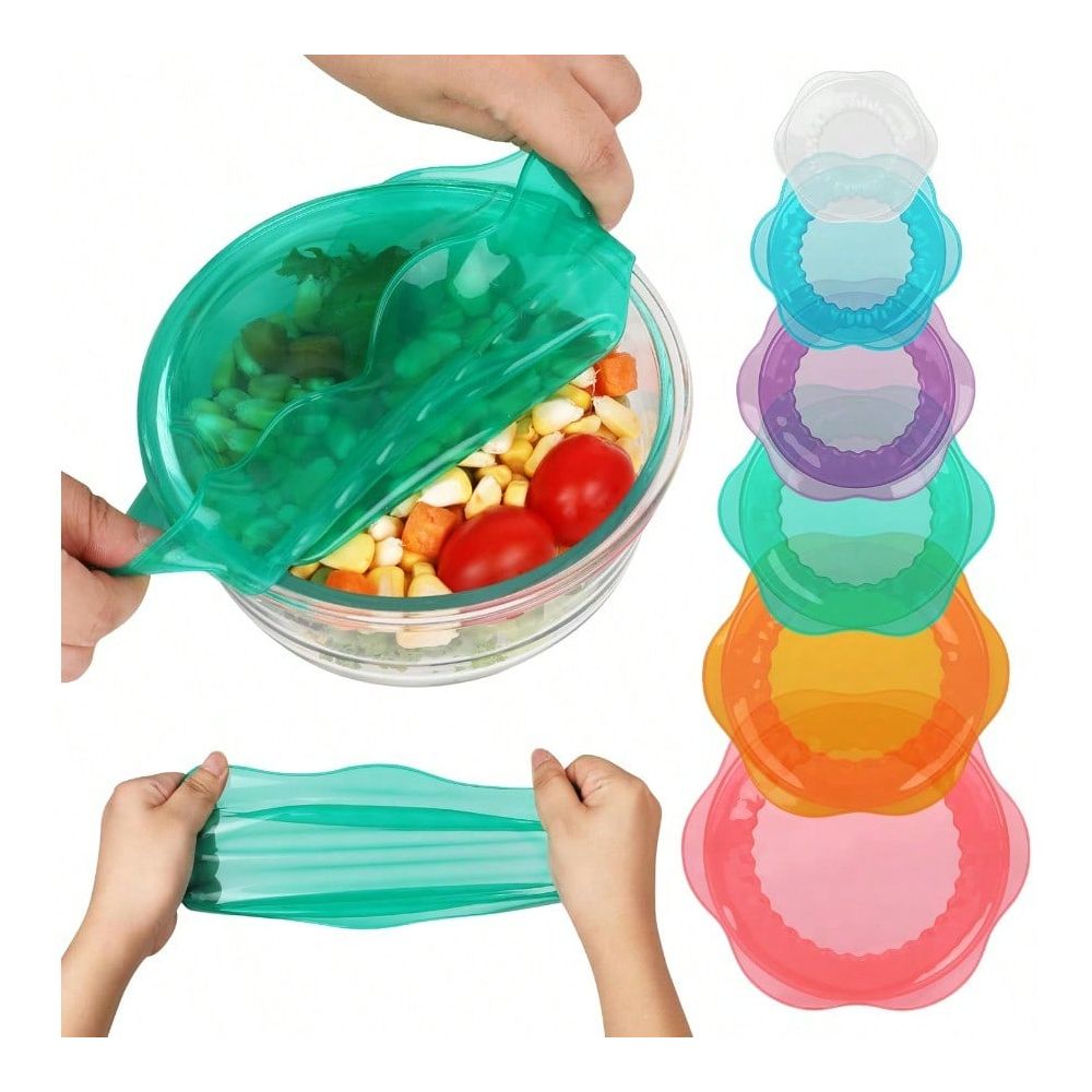 Silicone Stretch Lid - Tapas Elásticas Reutilizables de Silicona para