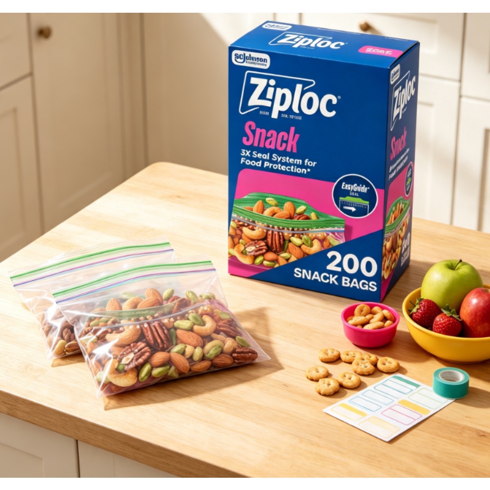 Food Storage Technology - Ziploc ® Bolsas para Snacks de