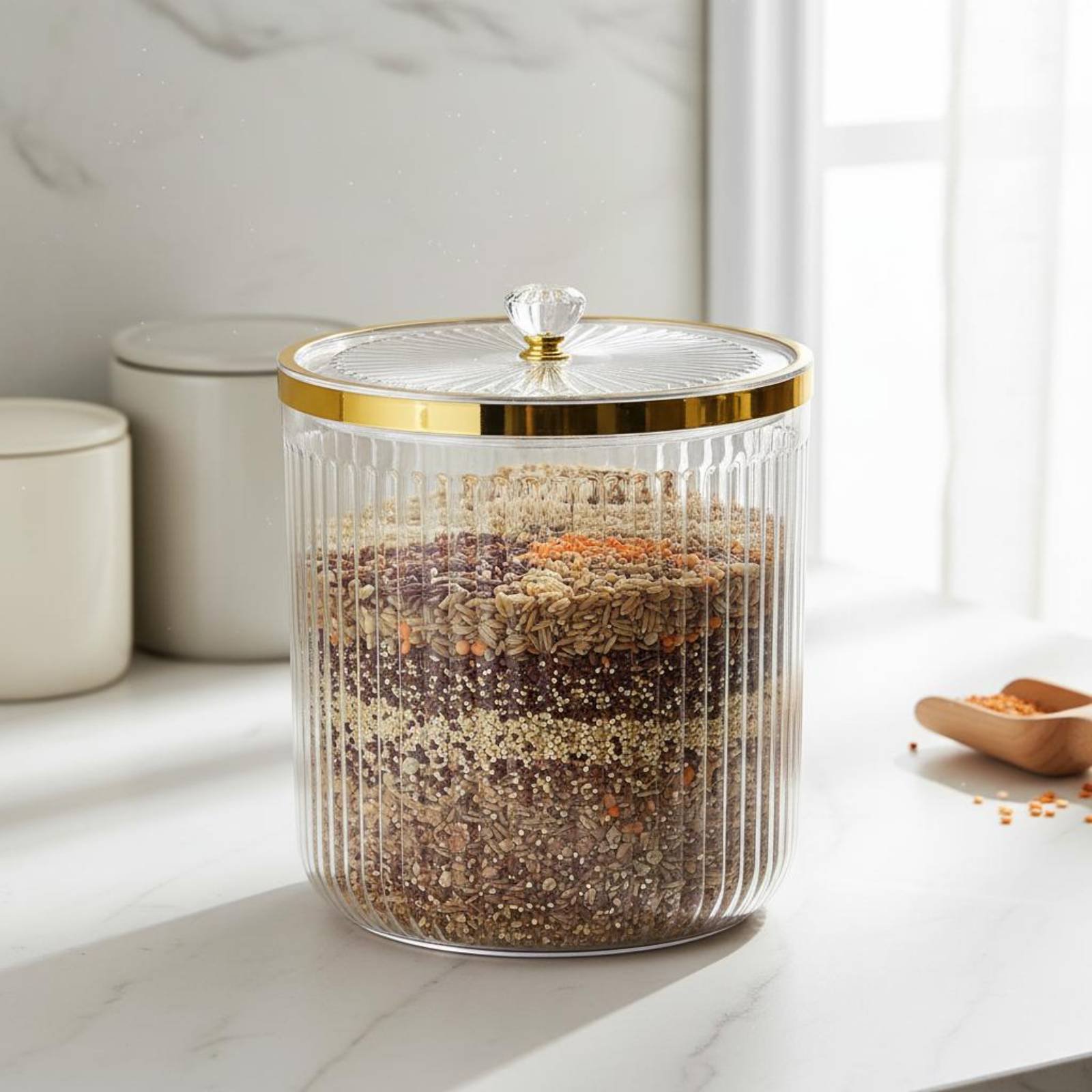 Food Storage Canister - Contenedor de Almacenamiento de Alimentos Secos,