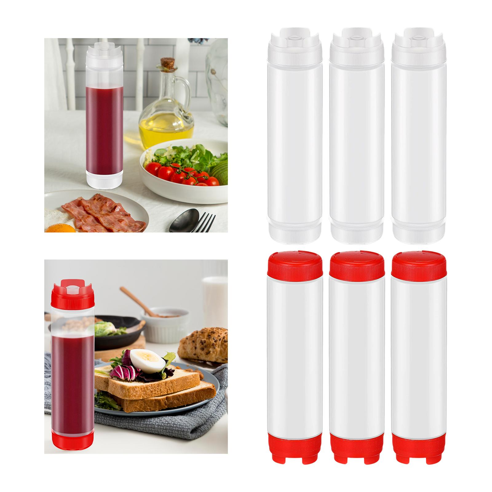 Salad Dressing Bottle - 3 Botellas Exprimibles para Condimentos, Botellas