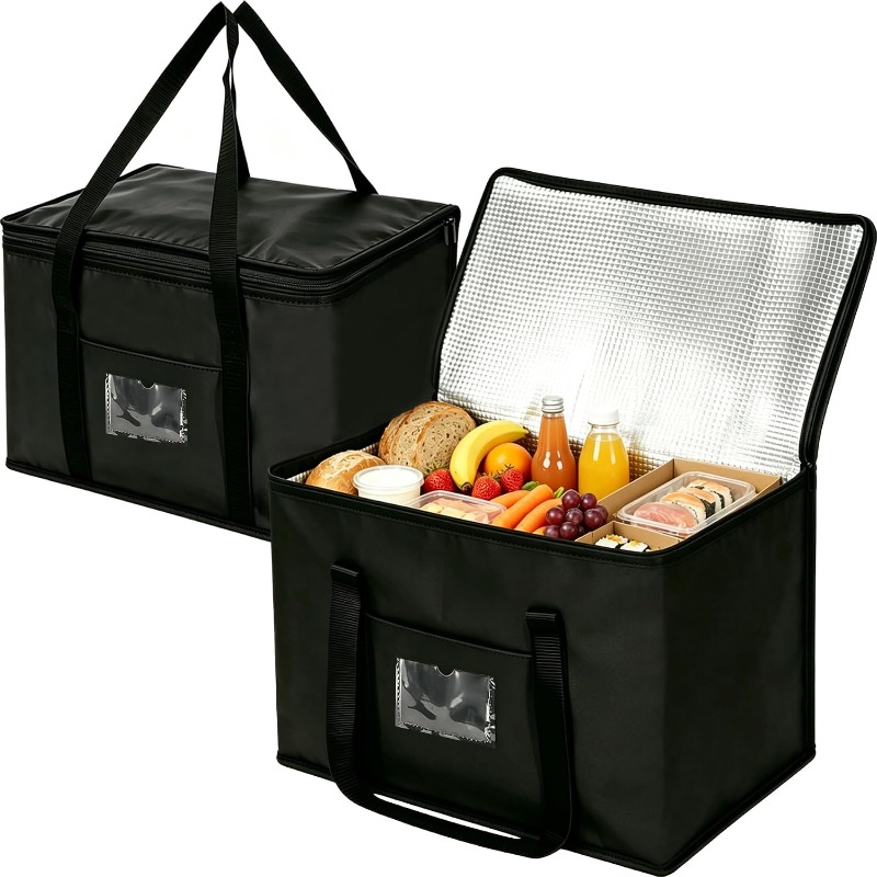 Food Storage Zipper Bags - Bolsa Térmica Grande para Picnic, Impermeable,