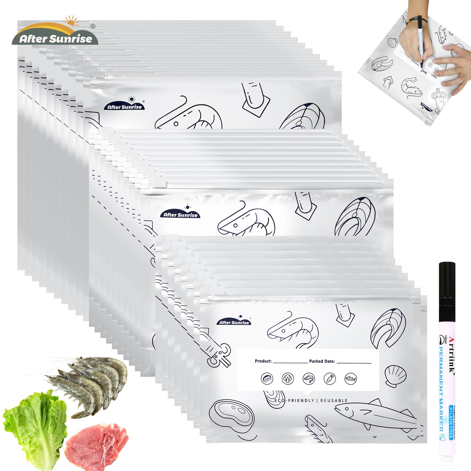 Food Storage Reusable Bags - 【Alimentos Refrigerados】Bolsas de Almacenamiento Reutilizables de