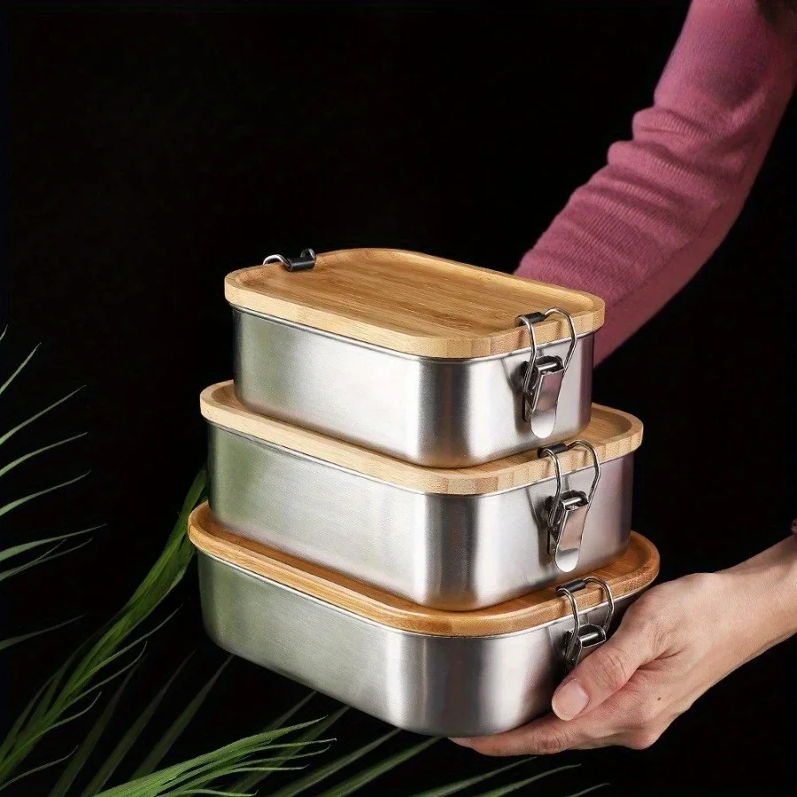 Food Storage Box Set - Nueva Lonchera de Acero Inoxidable 304