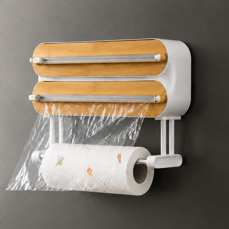 Food Storage Cabinet For Kitchen - Dispensador Magnético de Papel Film para