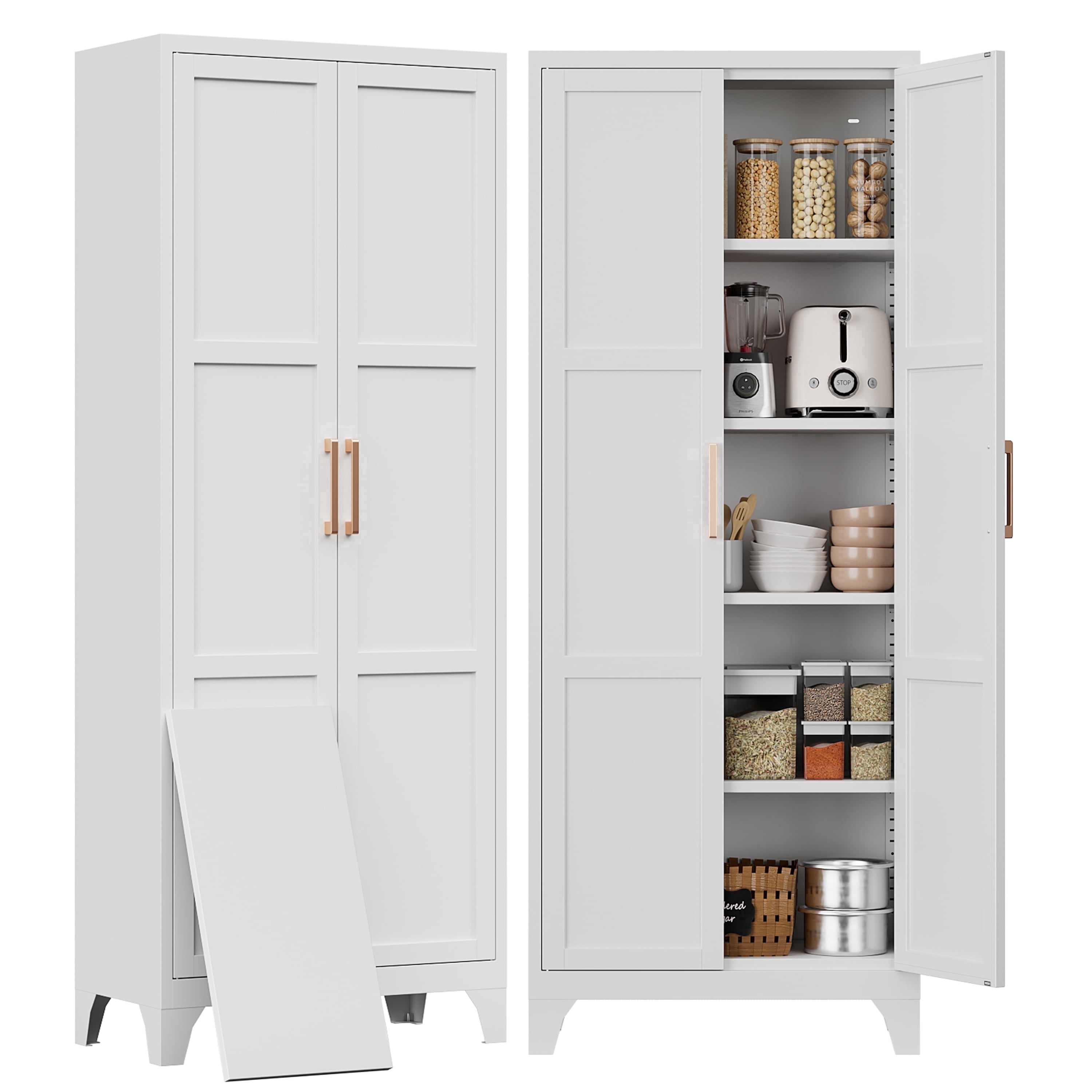 Food Storage Kitchen Cabinet - Armario despensero de 71 pulgadas de