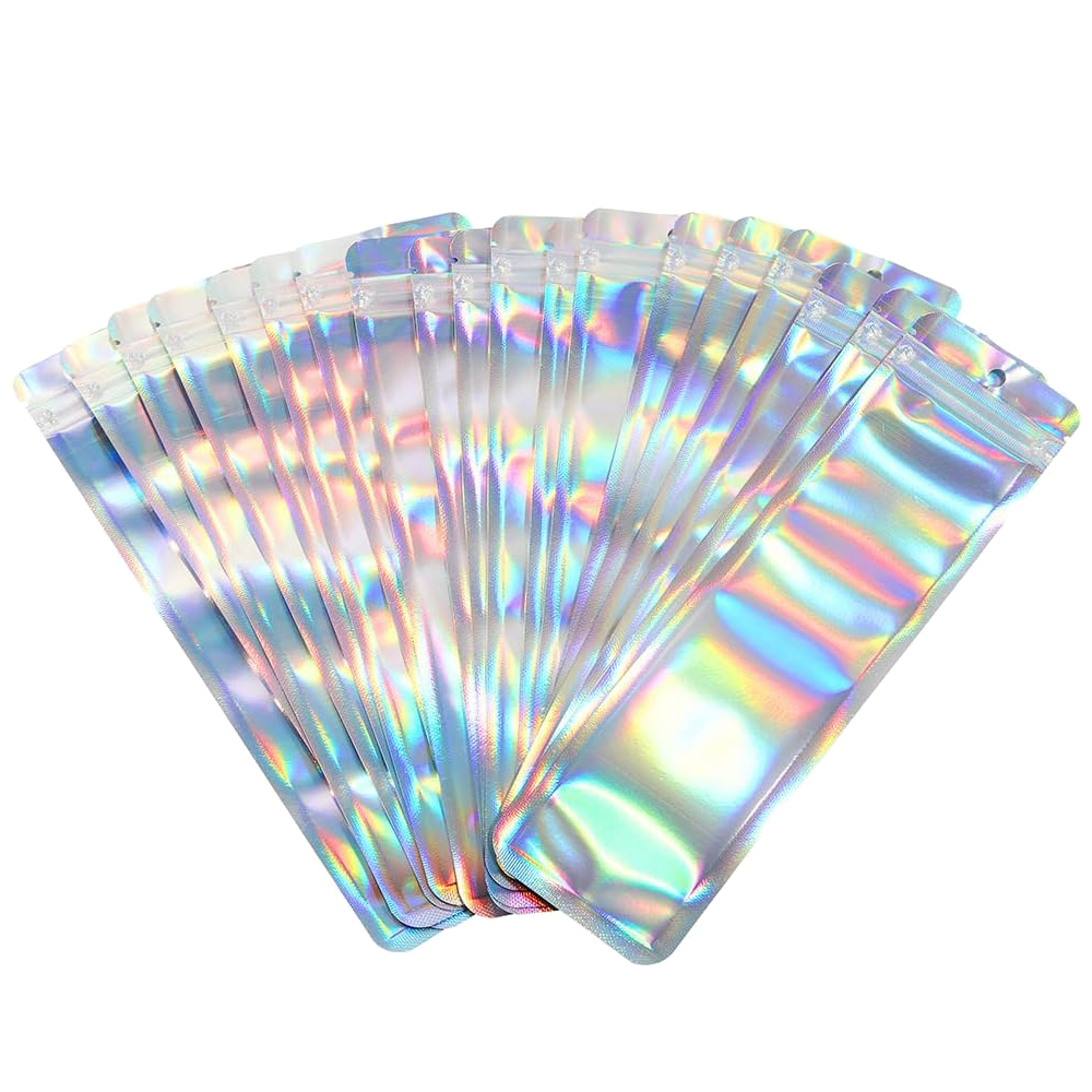 Food Storage Ziploc Bags - 50 Uds. Bolsas de embalaje holográficas
