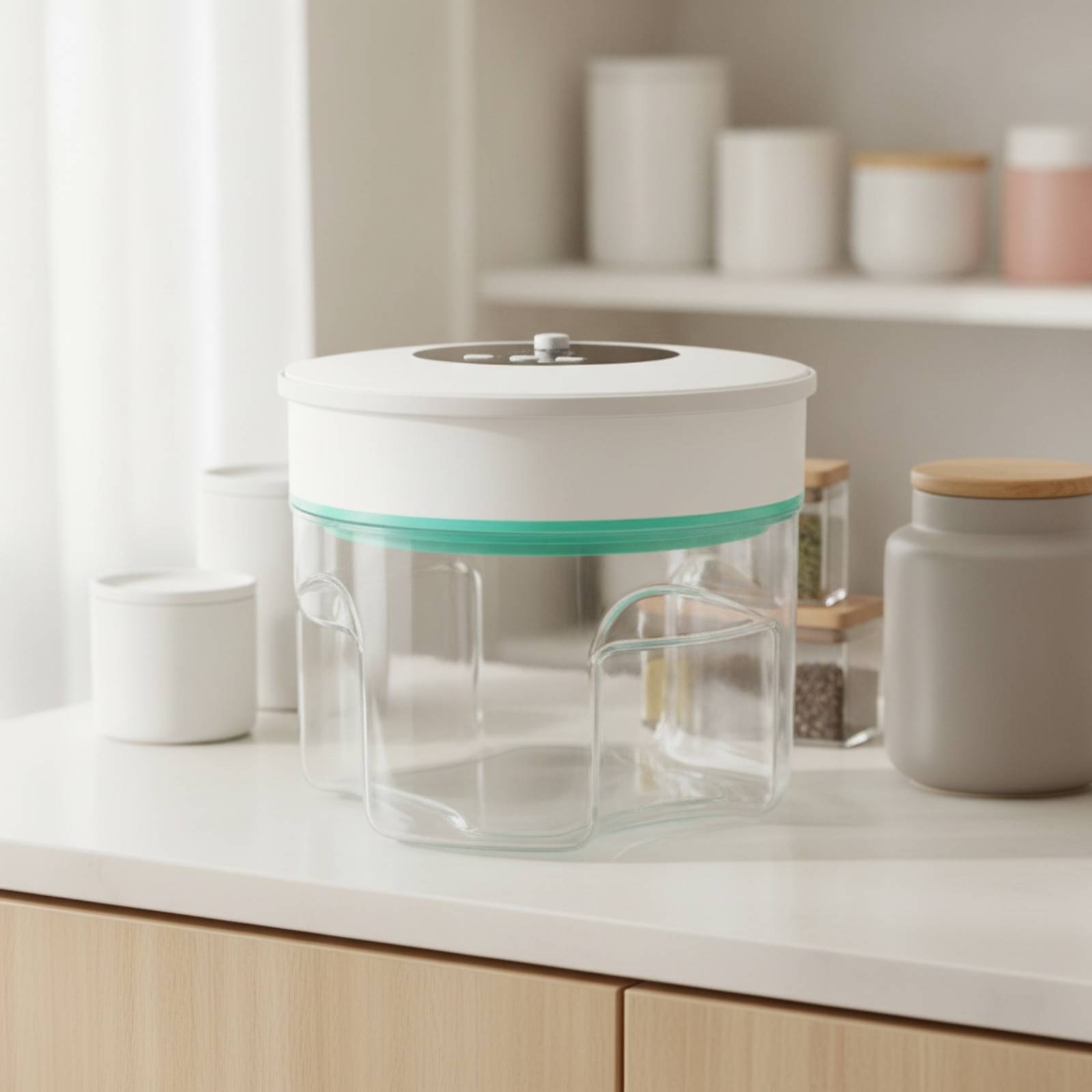 Food Storage Jars Airtight - Recipiente de Almacenamiento al Vacío, Contenedor