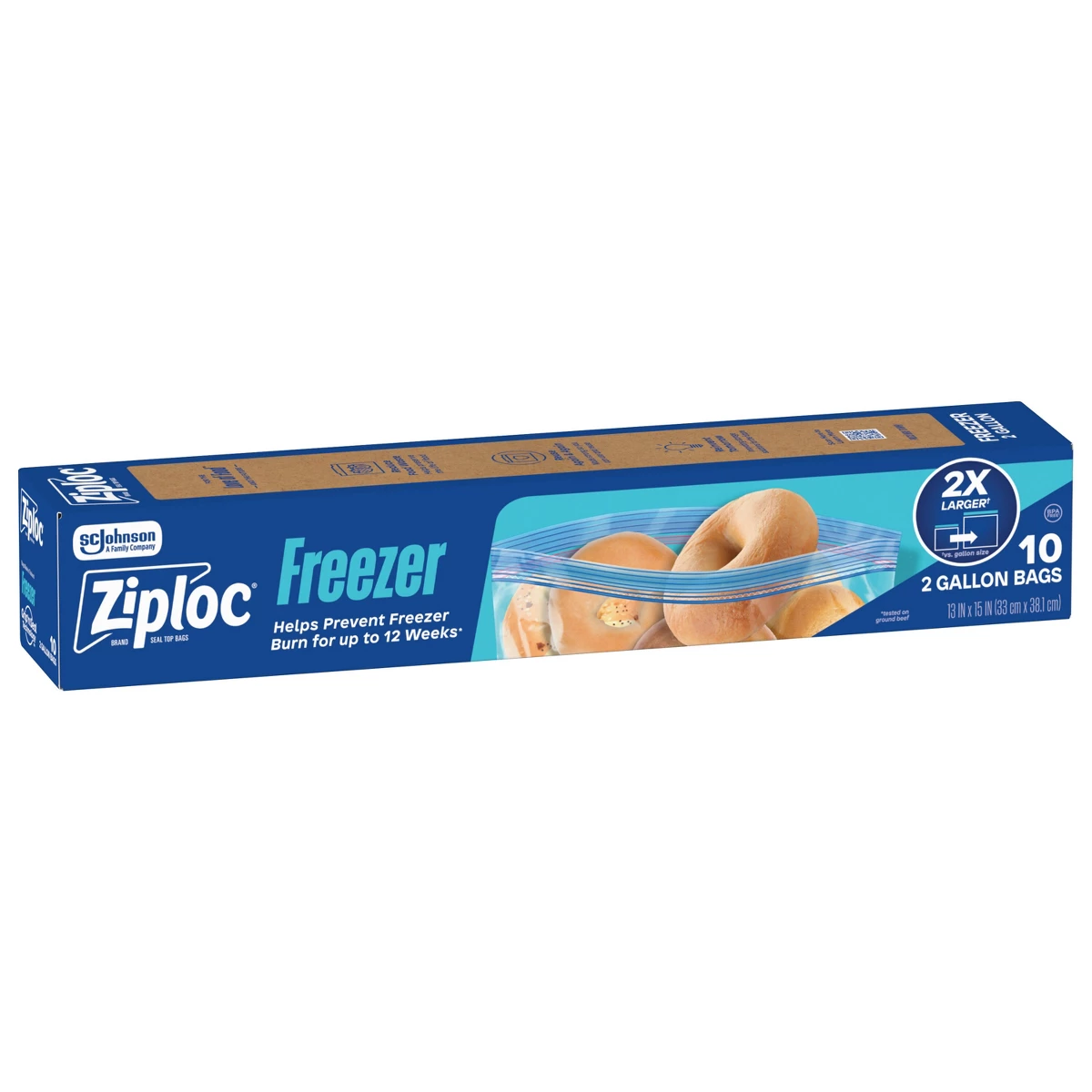 Food Storage Ziploc Bags - Bolsas Ziploc de Dos Galones para