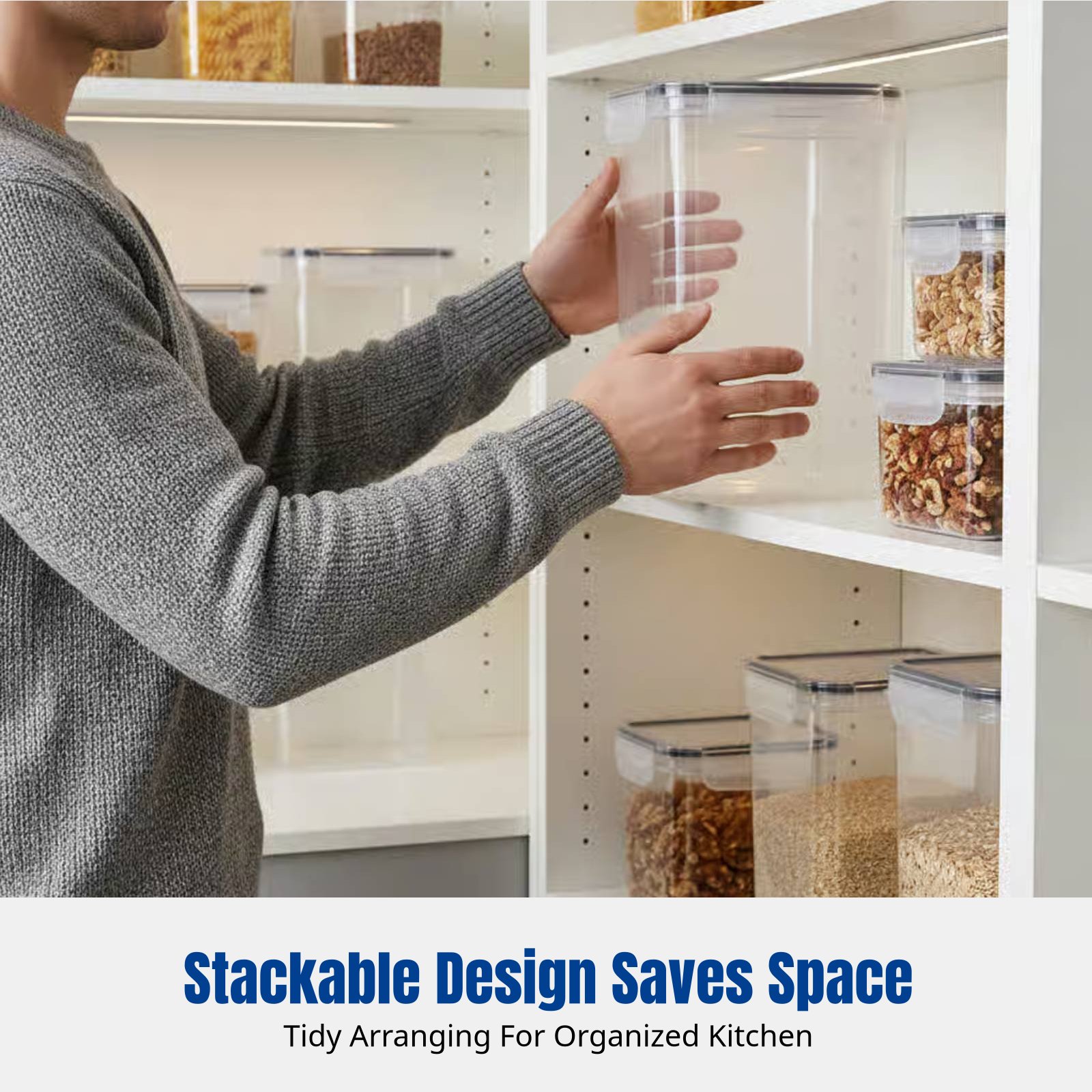 Juego de Recipientes Hermético - Food Storage Stackable Containers reseña y precio