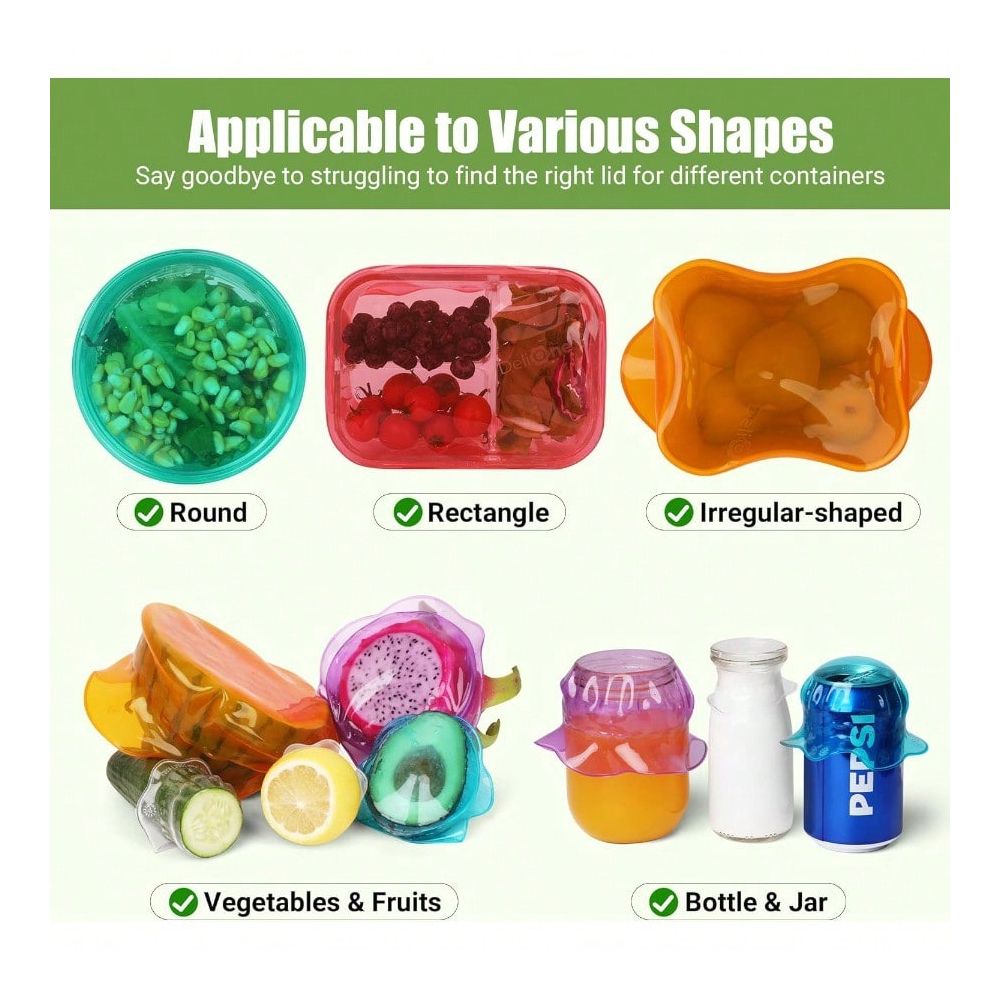 Tapas Elásticas Reutilizables  - Silicone Stretch Lid reseña y precio