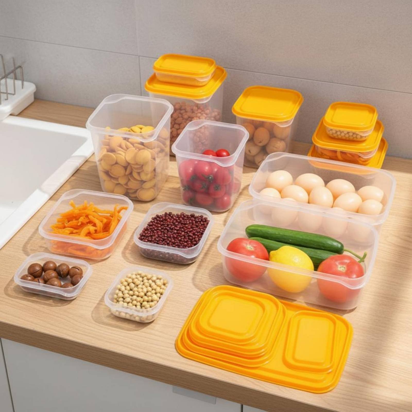 Juego de 17 Recipientes para R - Food Storage Box Set reseña y precio
