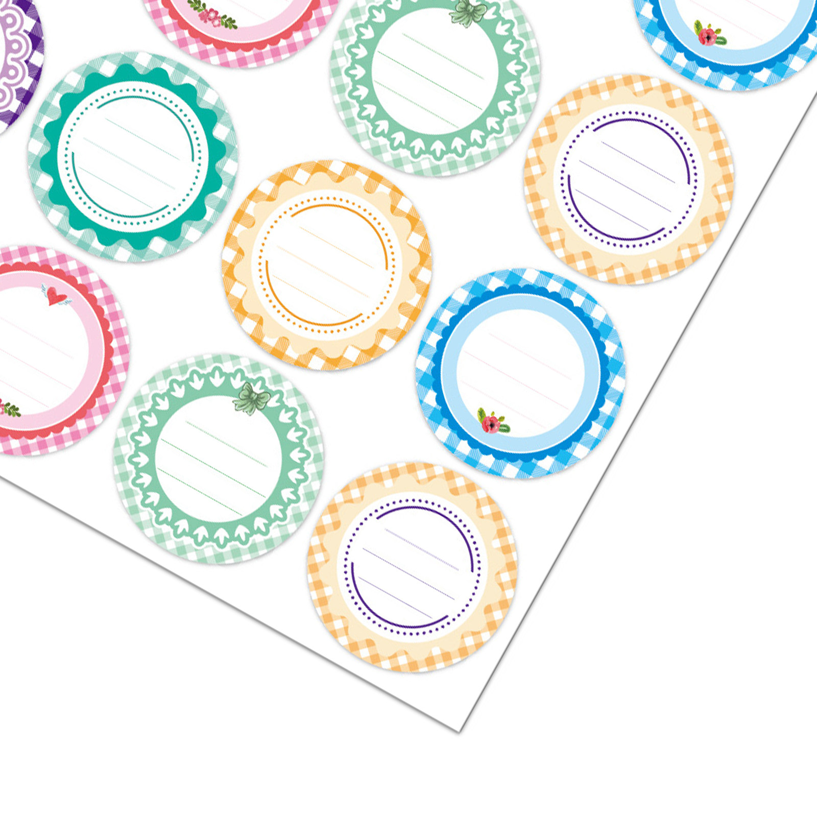 20 Hojas de Etiquetas Redondas - Food Storage Jar Labels reseña y precio