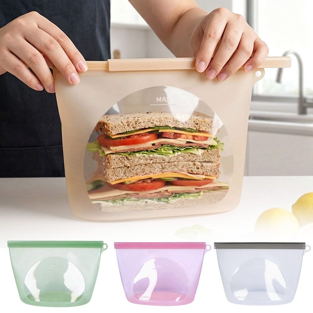 Bolsa de Silicona para Conserv - Food Storage Zipper Bags reseña y precio