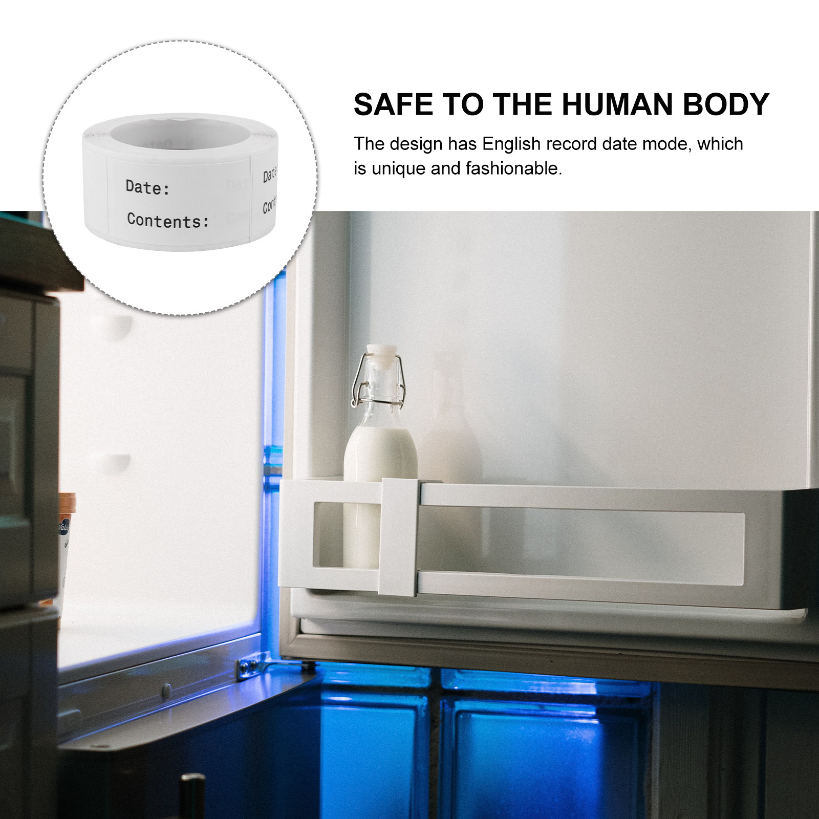 2 Etiquetas Adhesivas en Blanc - Food Storage Jar Labels reseña y precio