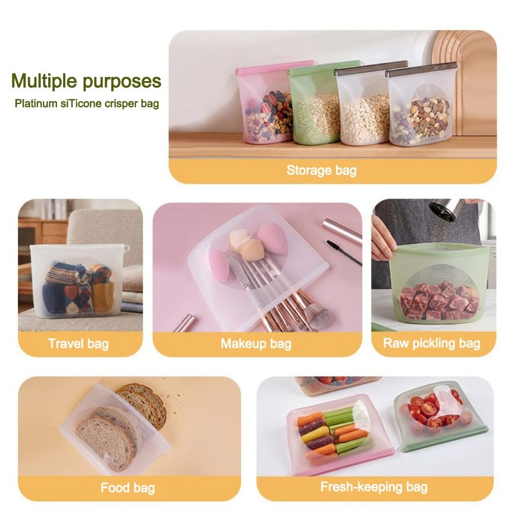 Bolsa de Silicona para Conserv - Food Storage Ziploc Bags reseña y precio