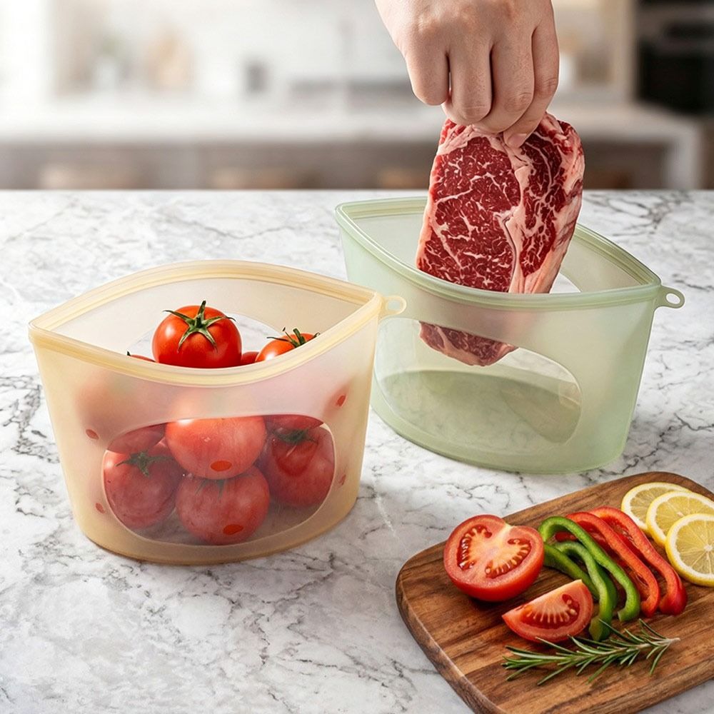 Bolsa de Silicona para Conserv - Food Storage Ziploc Bags reseña y precio