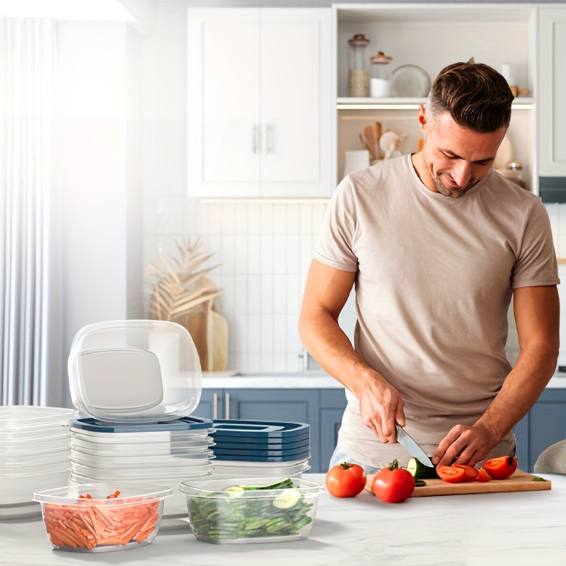 Juego de 6 Recipientes Transpa - Food Storage Stackable Containers reseña y precio