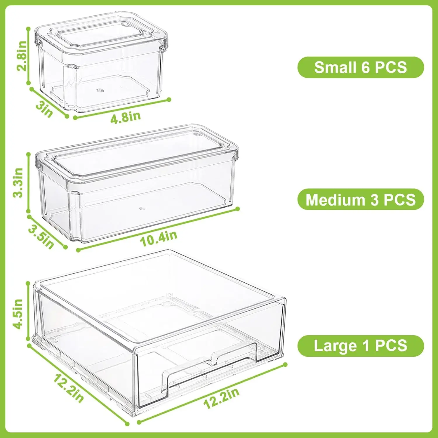 10/14 piezas de recipientes or - Food Storage Without Pantry reseña y precio