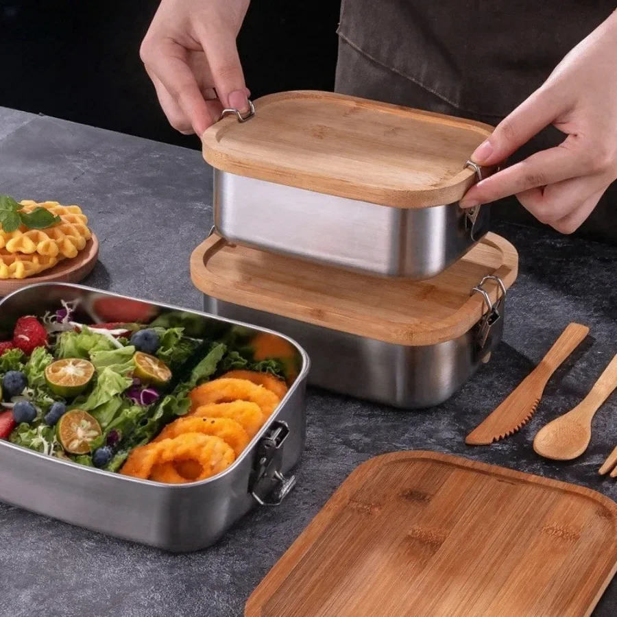 Nueva Lonchera de Acero Inoxid - Food Storage Box Set reseña y precio
