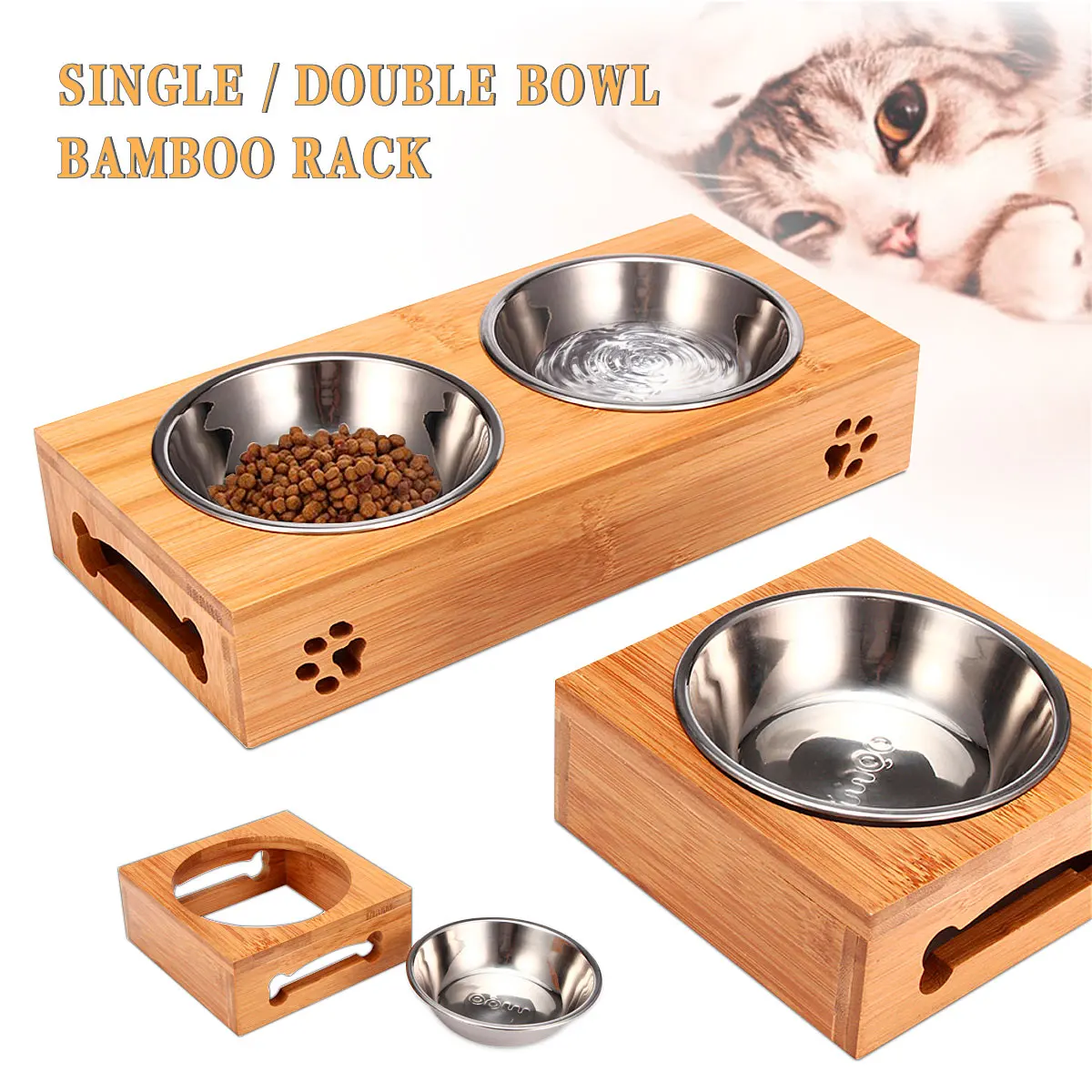 Cuenco para Gato, plato de bam - Food Storage And Safety reseña y precio