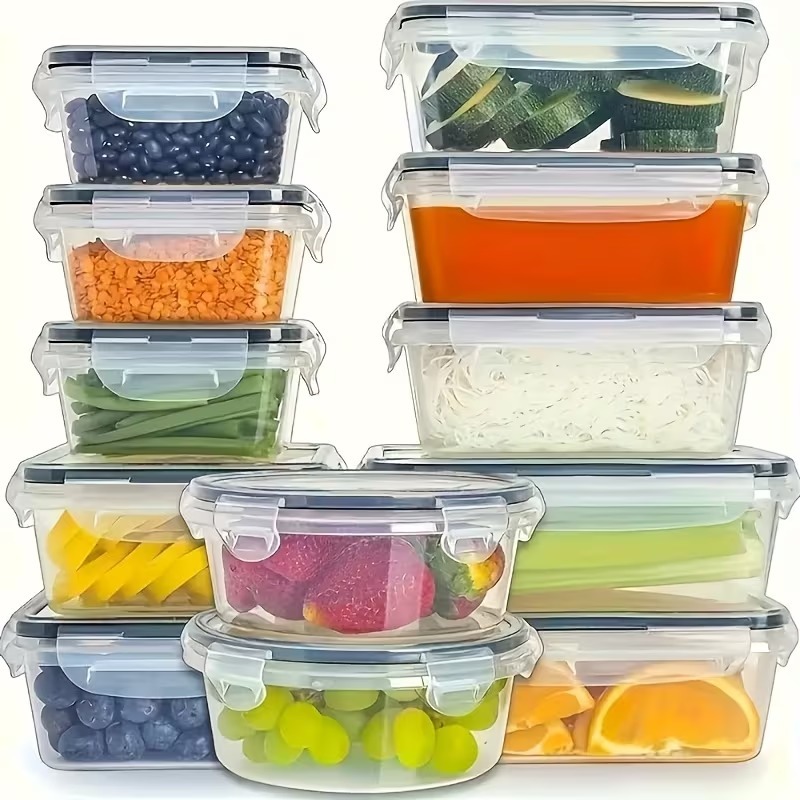 Juego de 4 Recipientes Transpa - Food Storage Canister reseña y precio