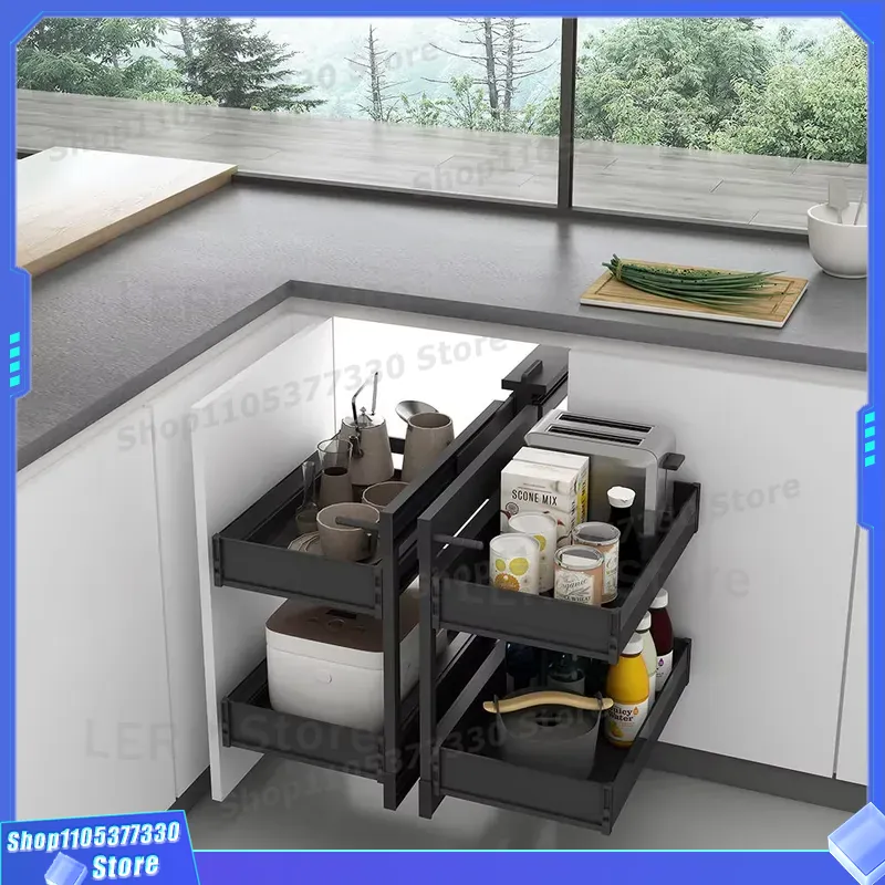 Cesta extraíble doble para gab - Food Storage Without Pantry reseña y precio
