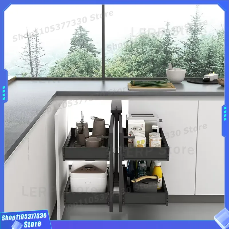 Cesta extraíble doble para gab - Food Storage Without Pantry reseña y precio