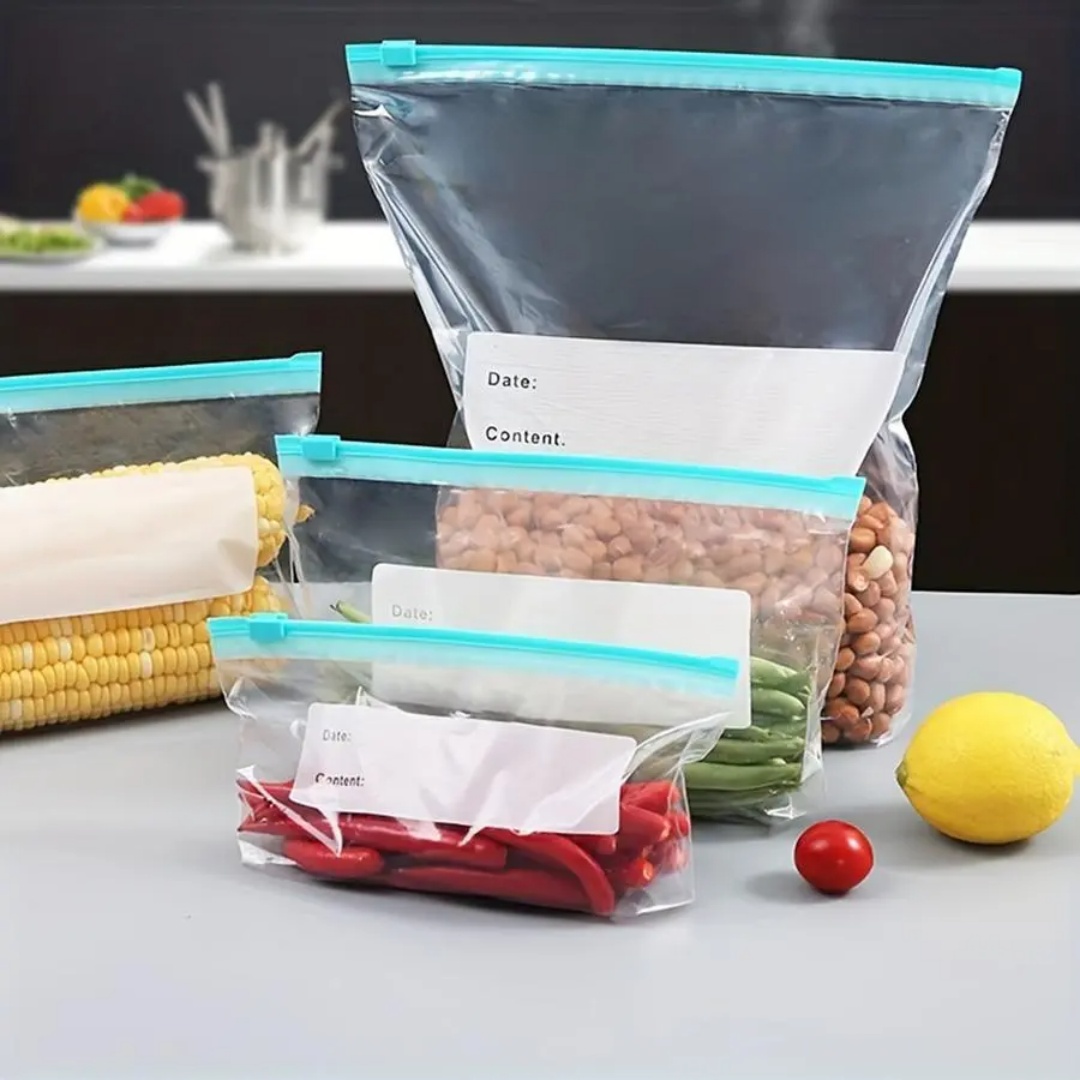 60 bolsas reutilizables para r - Food Storage Zipper Bags reseña y precio