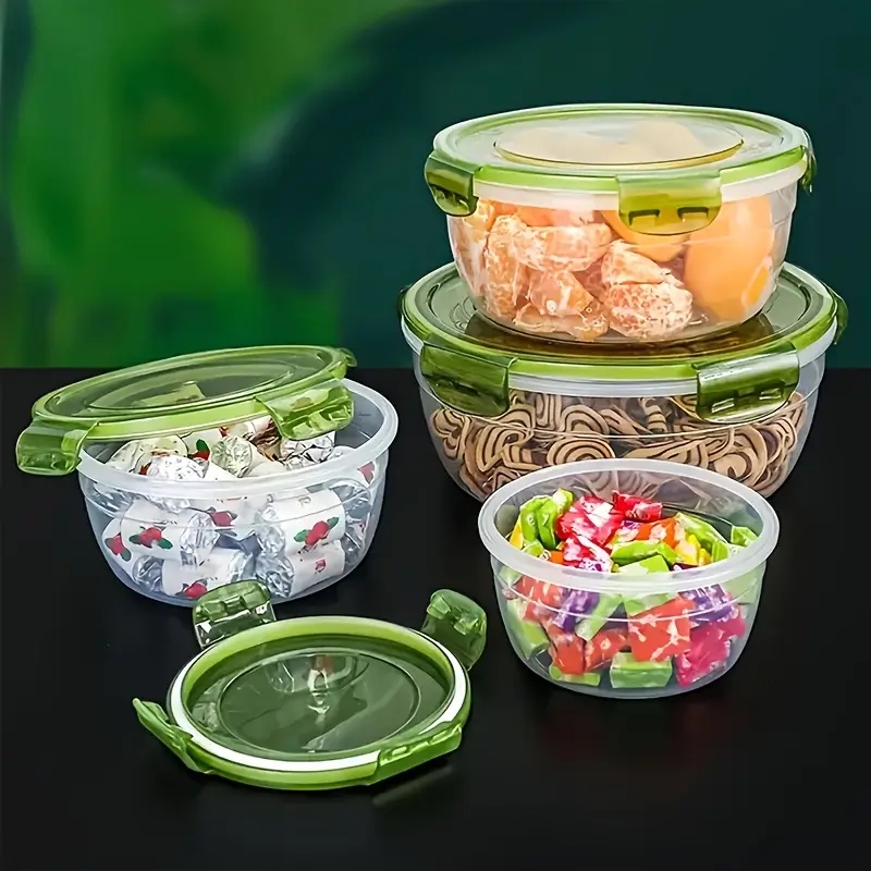 4 Recipientes de Plástico para - Food Storage Box Set reseña y precio