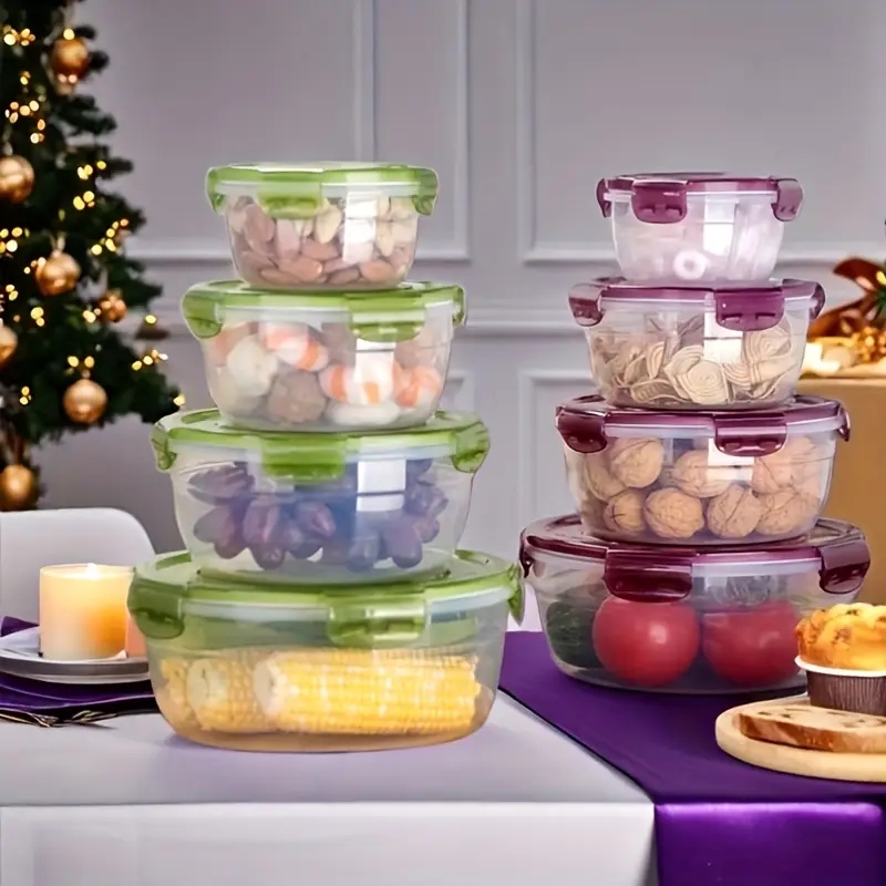4 Recipientes de Plástico para - Food Storage Box Set reseña y precio