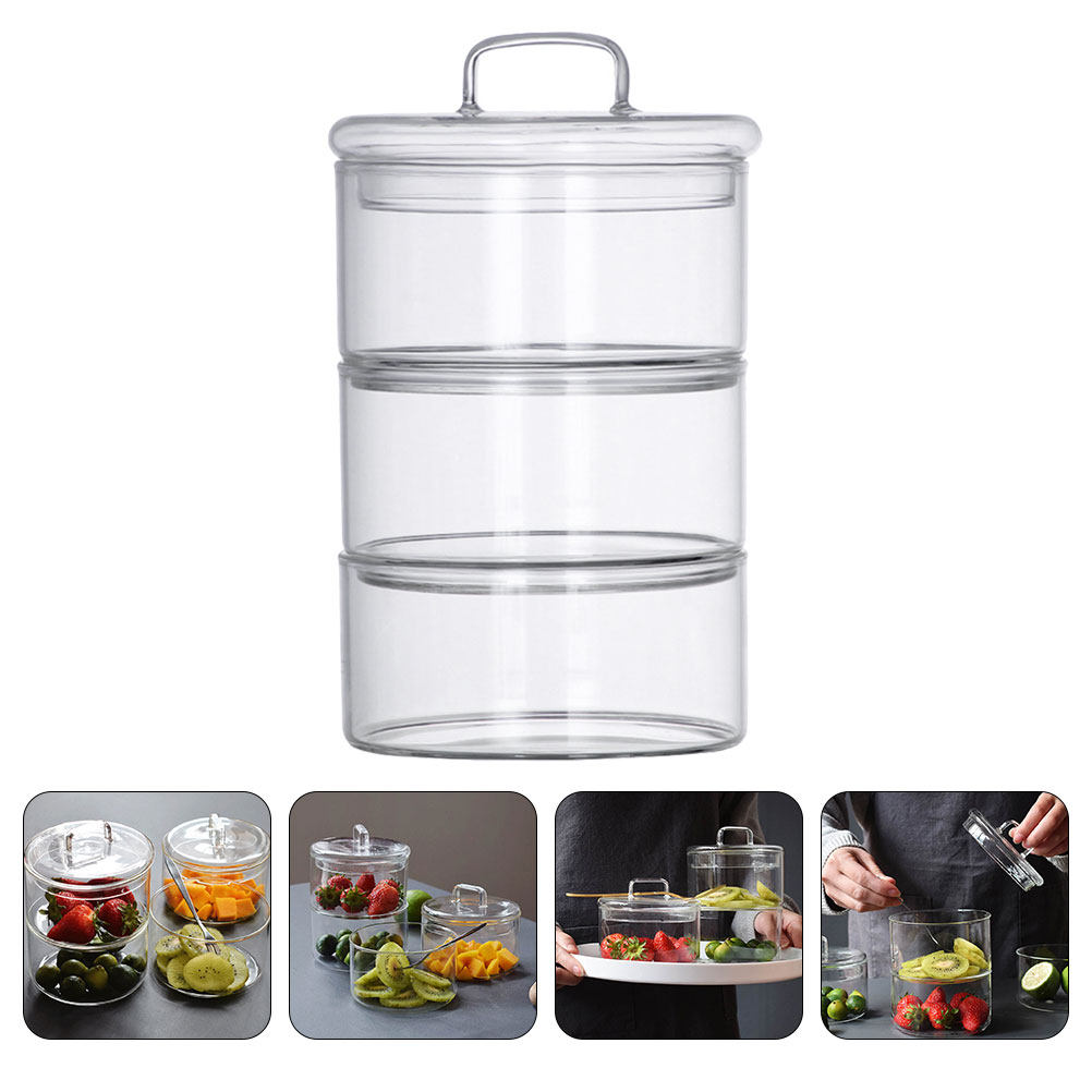 Juego de 1 Recipiente de Vidri - Food Storage Stackable Containers reseña y precio