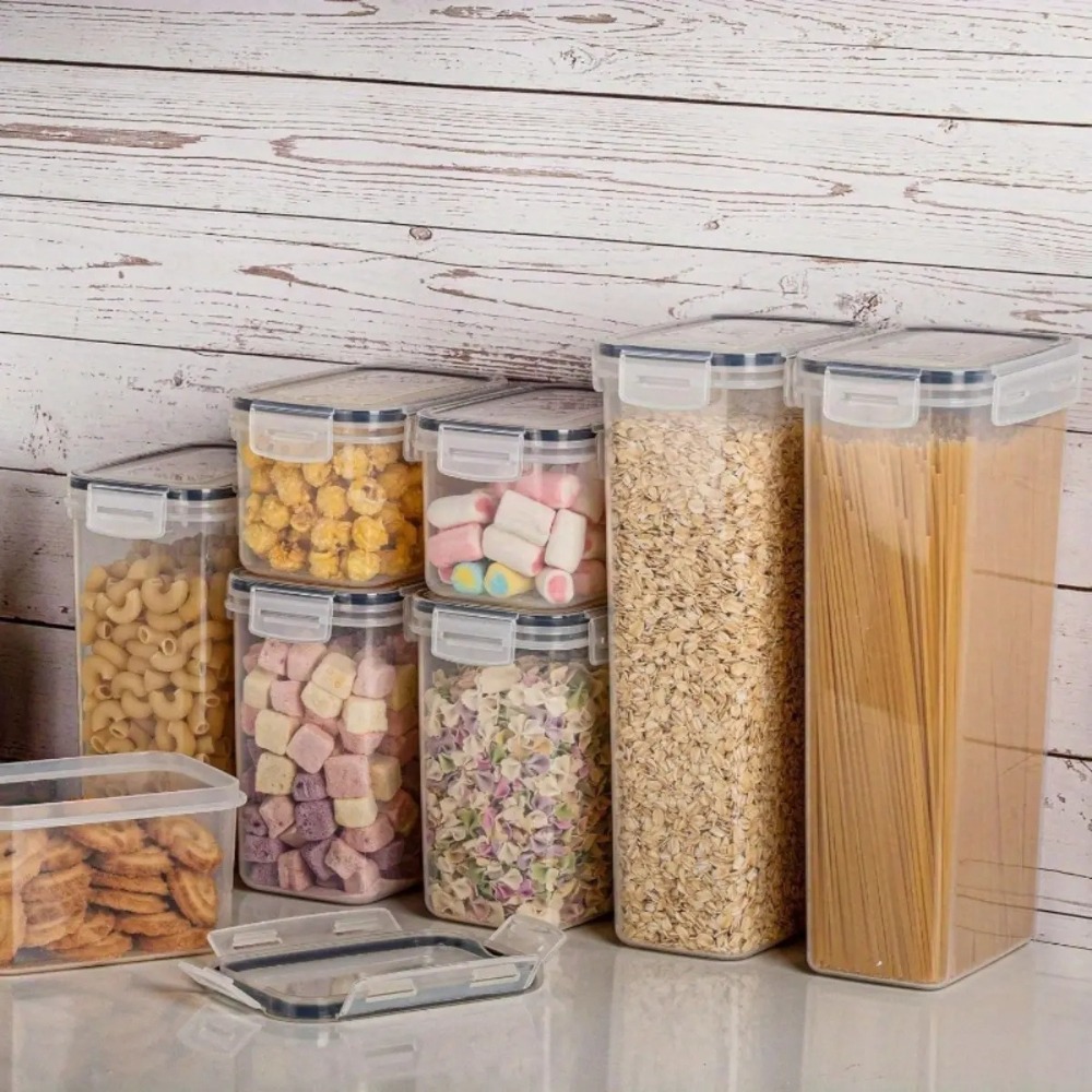 Juego de 8 Recipientes Herméti - Food Storage Jar Labels reseña y precio