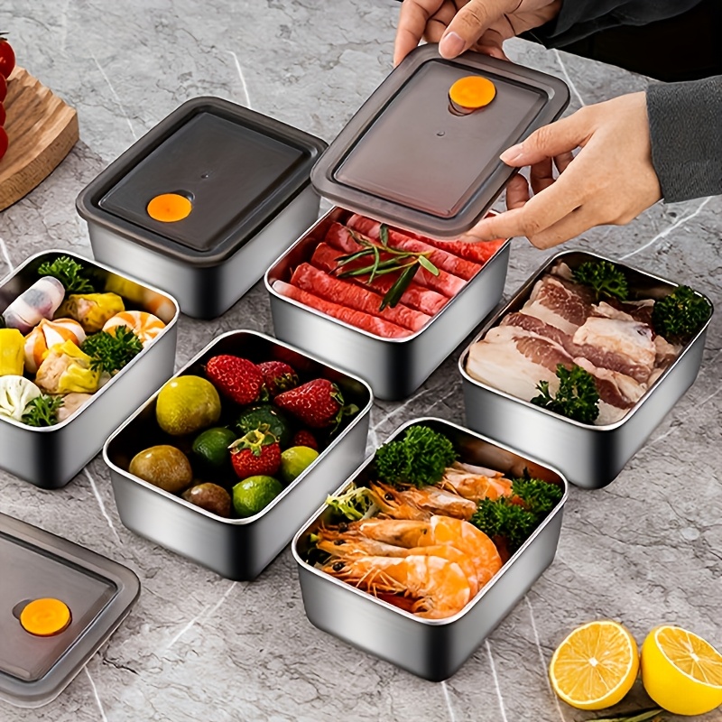 Juego de 4 Recipientes de Alma - Food Storage Stackable Containers reseña y precio