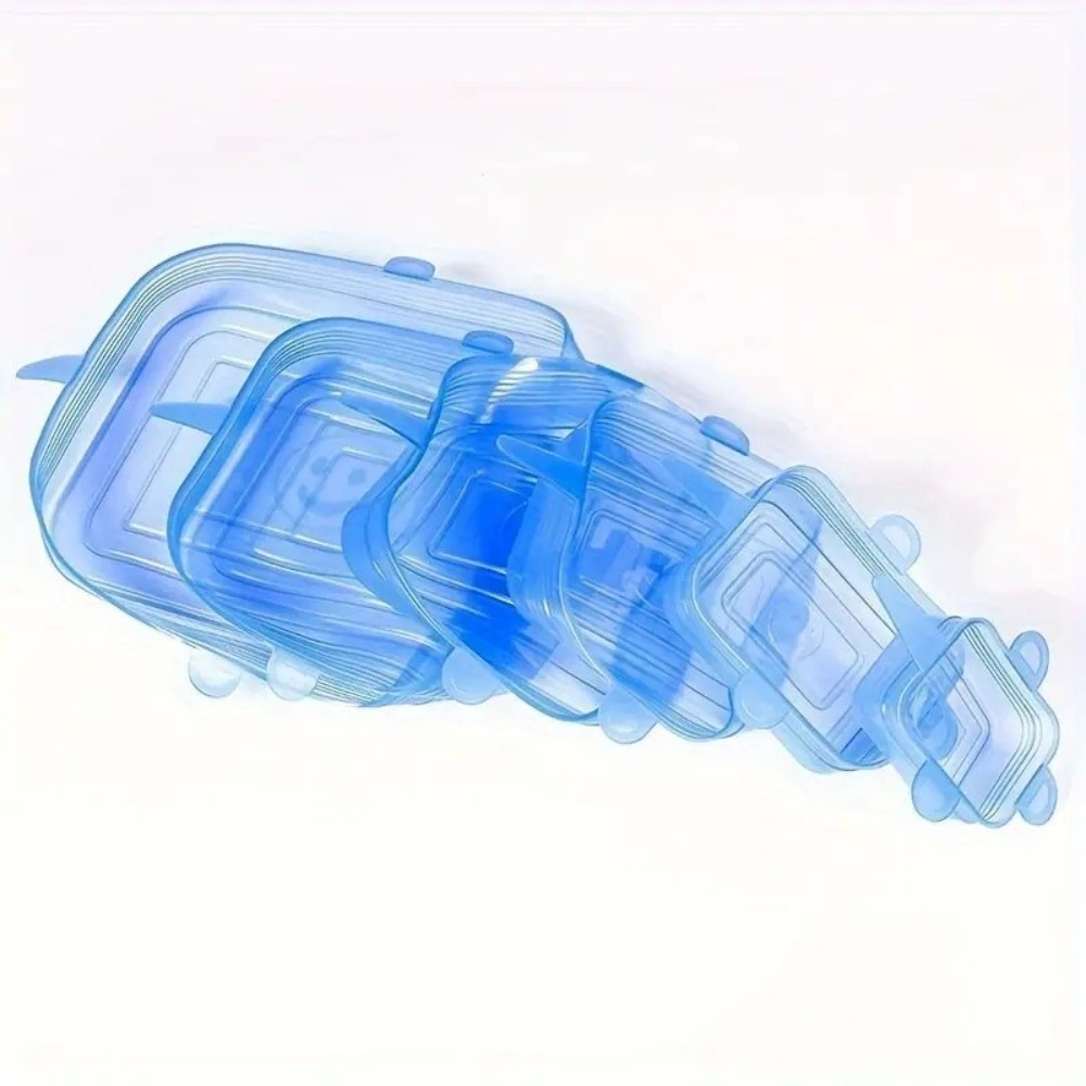 6 tapas de silicona elásticas  - Silicone Stretch Lid reseña y precio