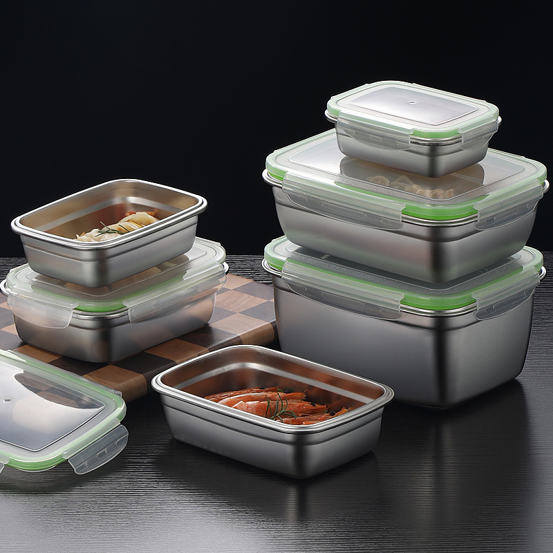 Fiambrera de acero inoxidable  - Food Storage Stackable Containers reseña y precio