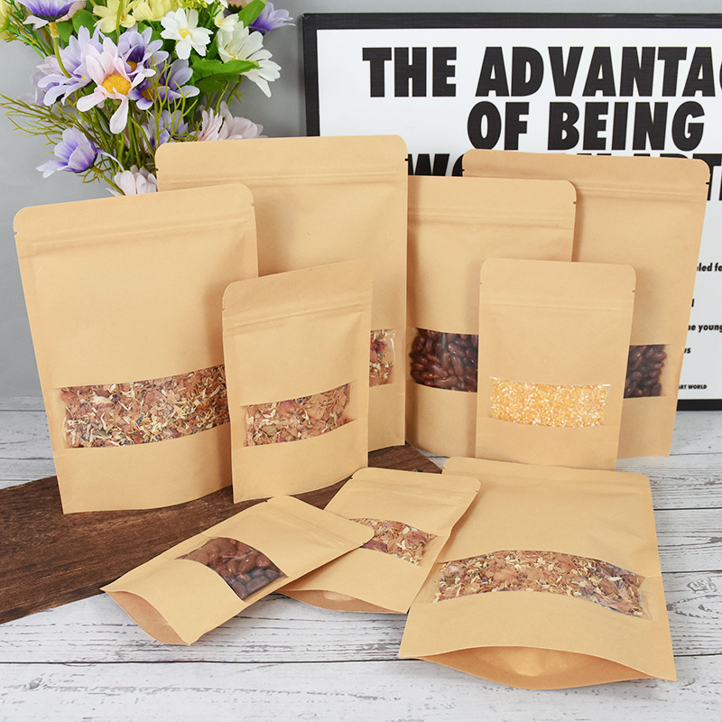 Bolsas de papel Kraft con cier - Food Storage Ziploc Bags reseña y precio
