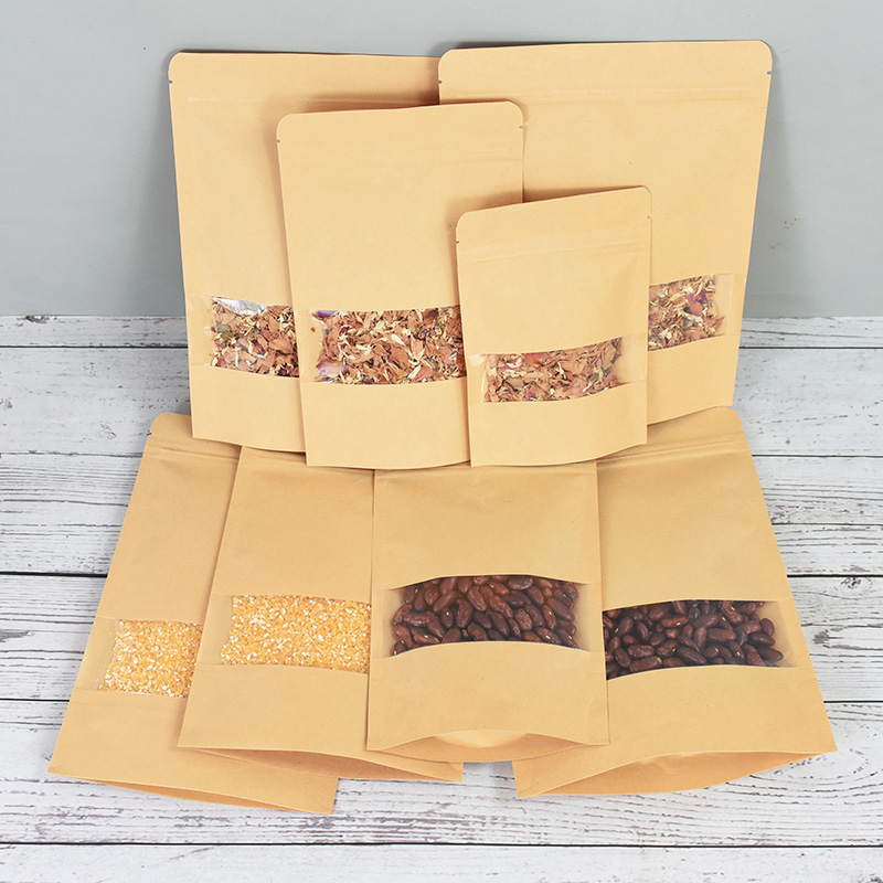 Bolsas de papel Kraft con cier - Food Storage Ziploc Bags reseña y precio