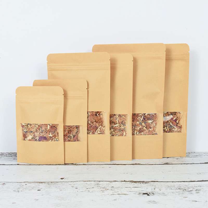 Bolsas de papel Kraft con cier - Food Storage Ziploc Bags reseña y precio