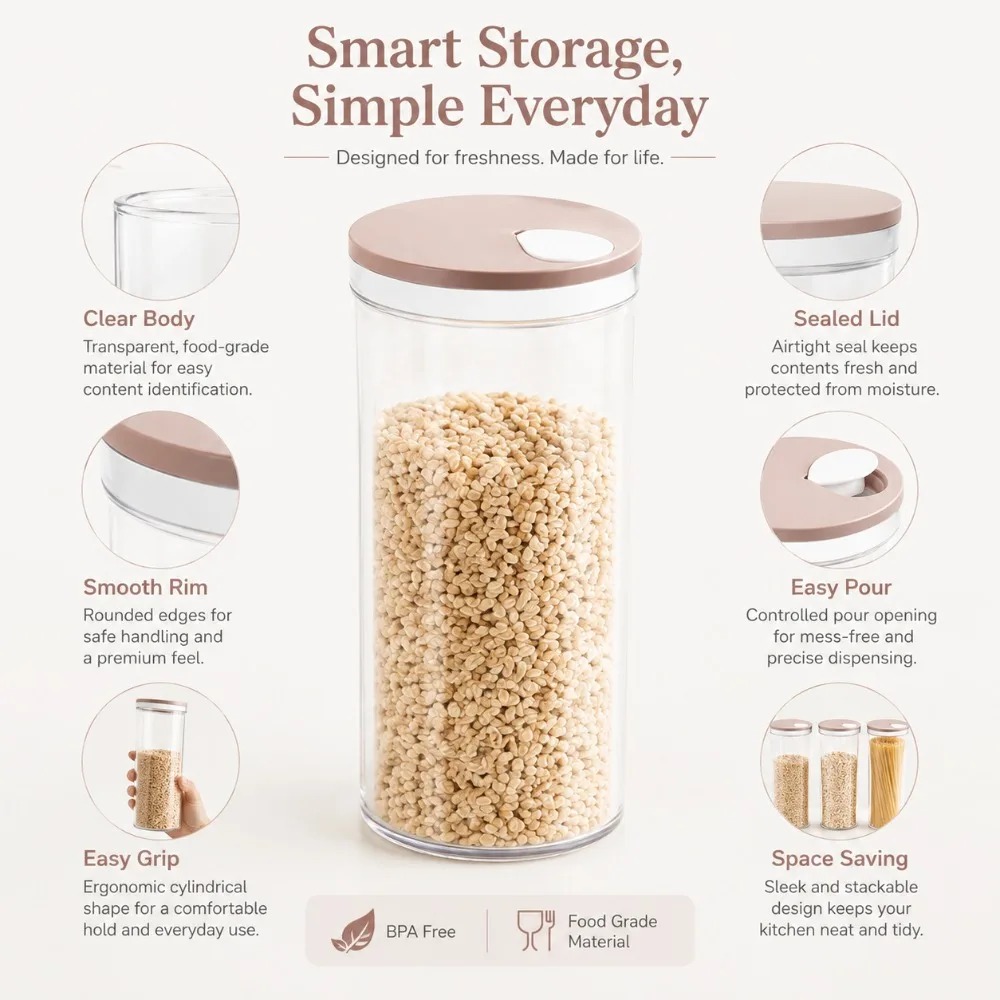 Caja de Almacenamiento de Fide - Food Storage Kitchen Cabinet reseña y precio
