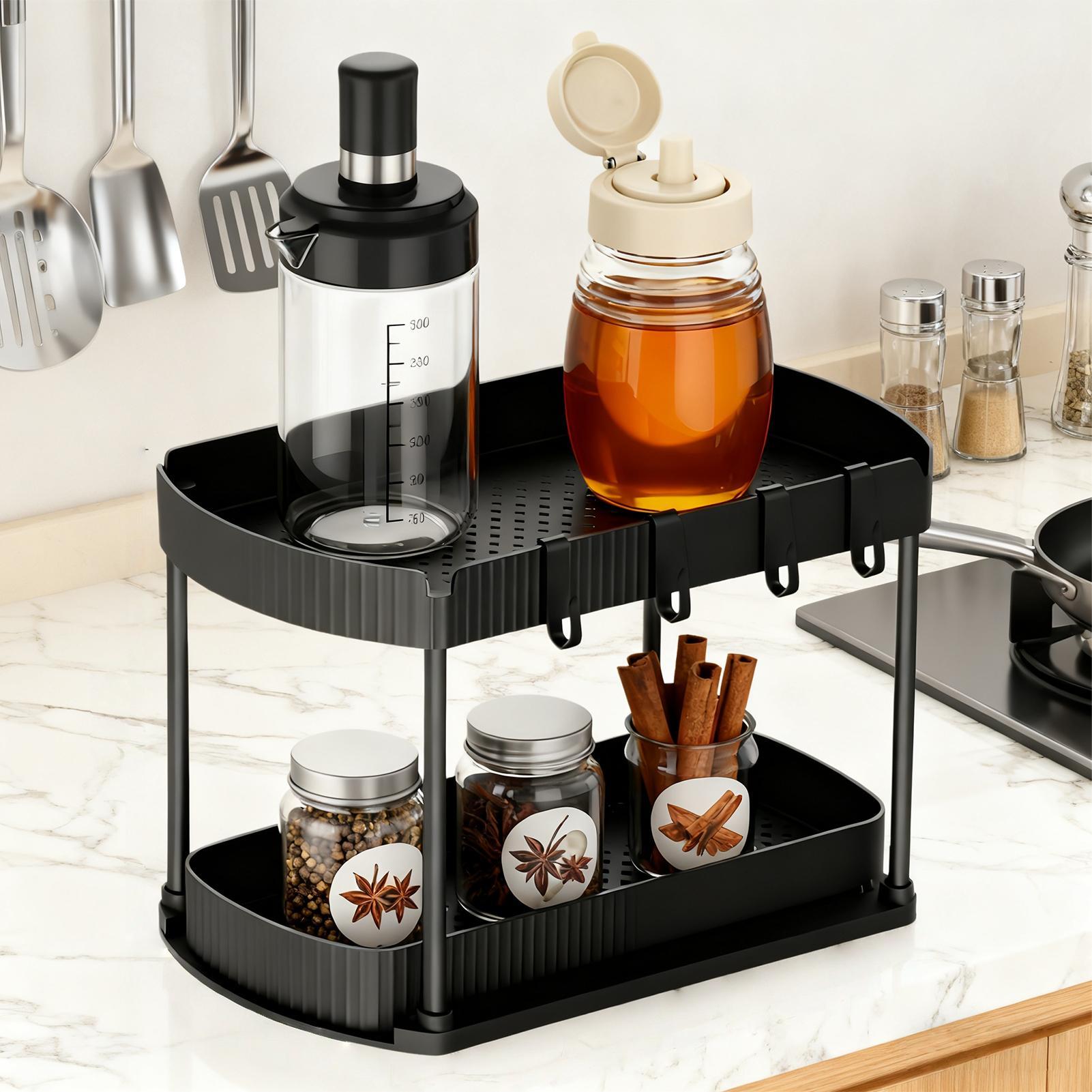 Organizador debajo del fregade - Food Storage Without Pantry reseña y precio