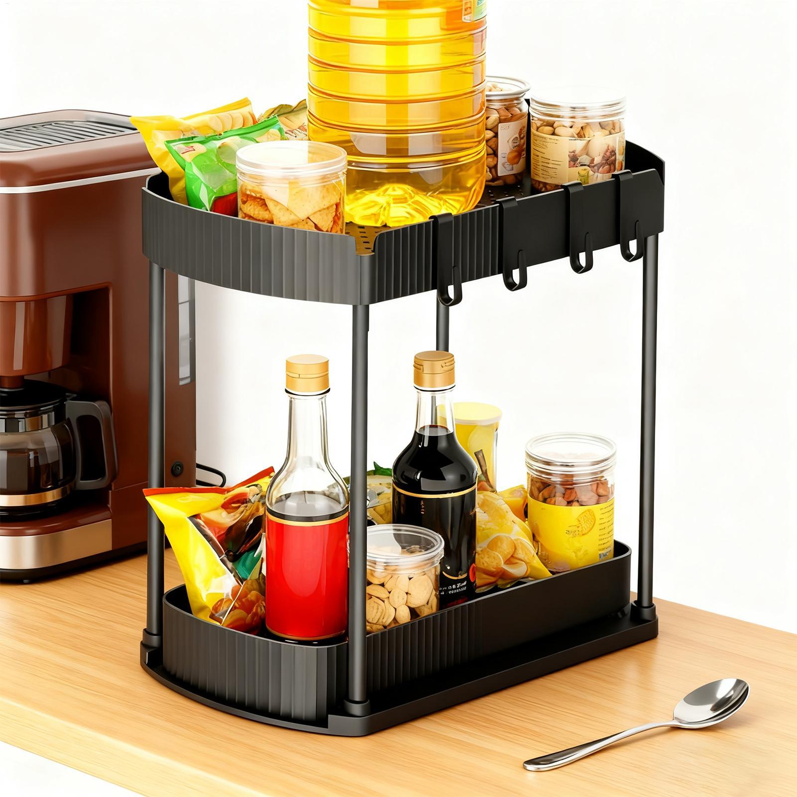 Organizador debajo del fregade - Food Storage Without Pantry reseña y precio