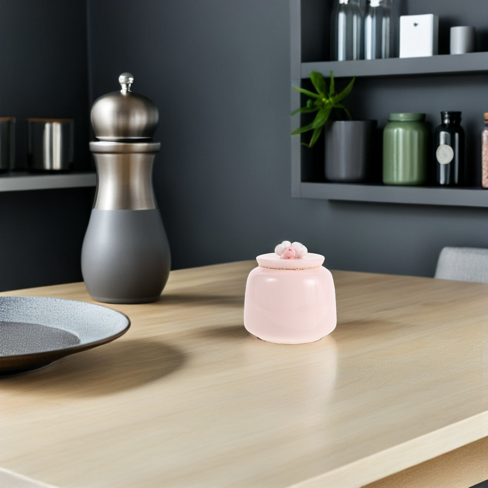 Tarro de Té de Cerámica Rosa,  - Food Storage Jars Airtight reseña y precio