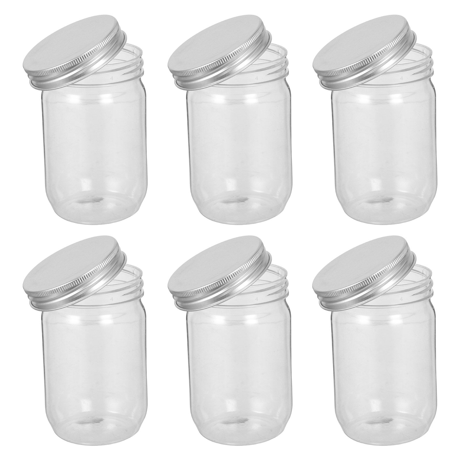 6 Frascos de Plástico Transpar - Food Storage Jars Airtight reseña y precio