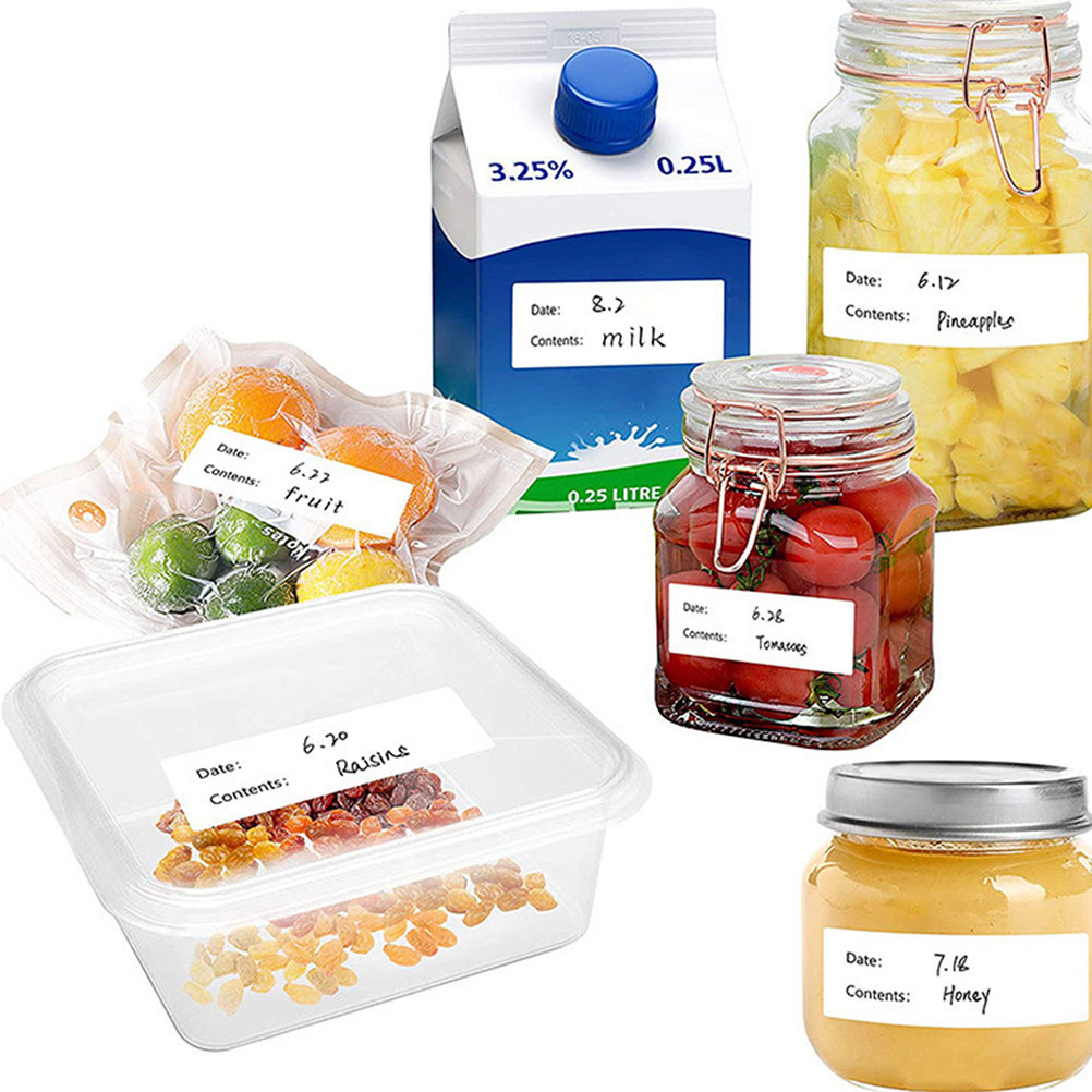 1 Rollo de Etiquetas Adhesivas - Food Storage Jar Labels reseña y precio