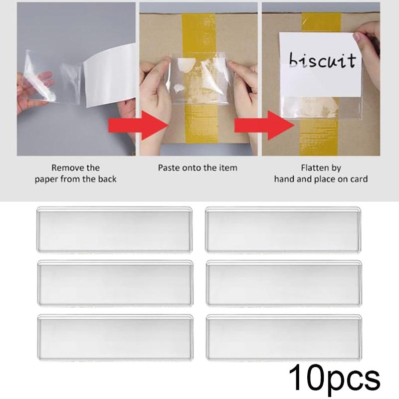 10 Uds. Soportes transparentes - Food Storage Jar Labels reseña y precio