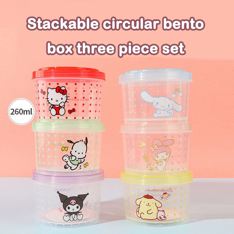 Juego de Loncheras Bento Kitty - Food Storage Stackable Containers reseña y precio